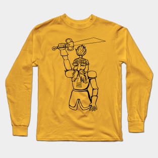 knight knighty cartoon animatronic Long Sleeve T-Shirt